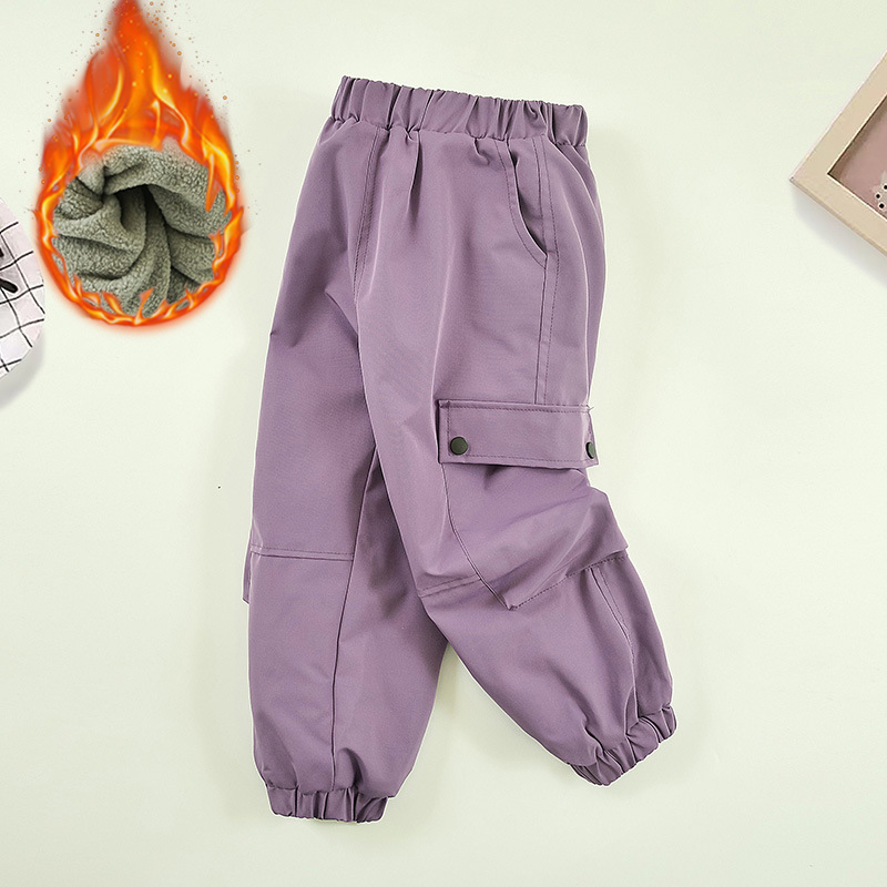 Outdoor Sport Waterproof Pants - 3-14Years Winter Teens Girls Fleece Pants