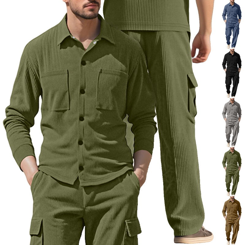 Men's Tracksuit Corduroy Workw - Outdoor Sports Outfit review and price