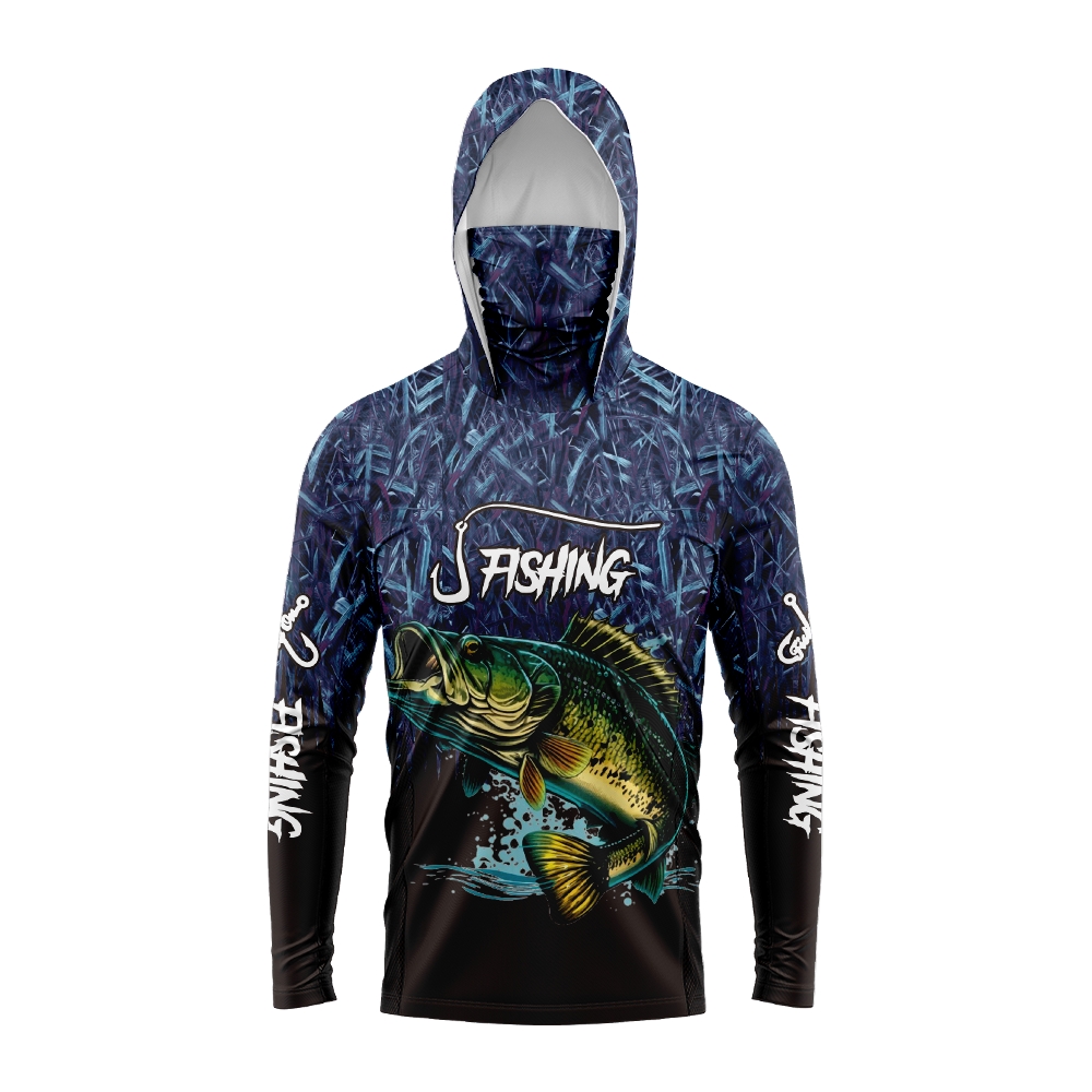 Men Bass Fish Print Fishing Ho - Outdoor Sports review and price