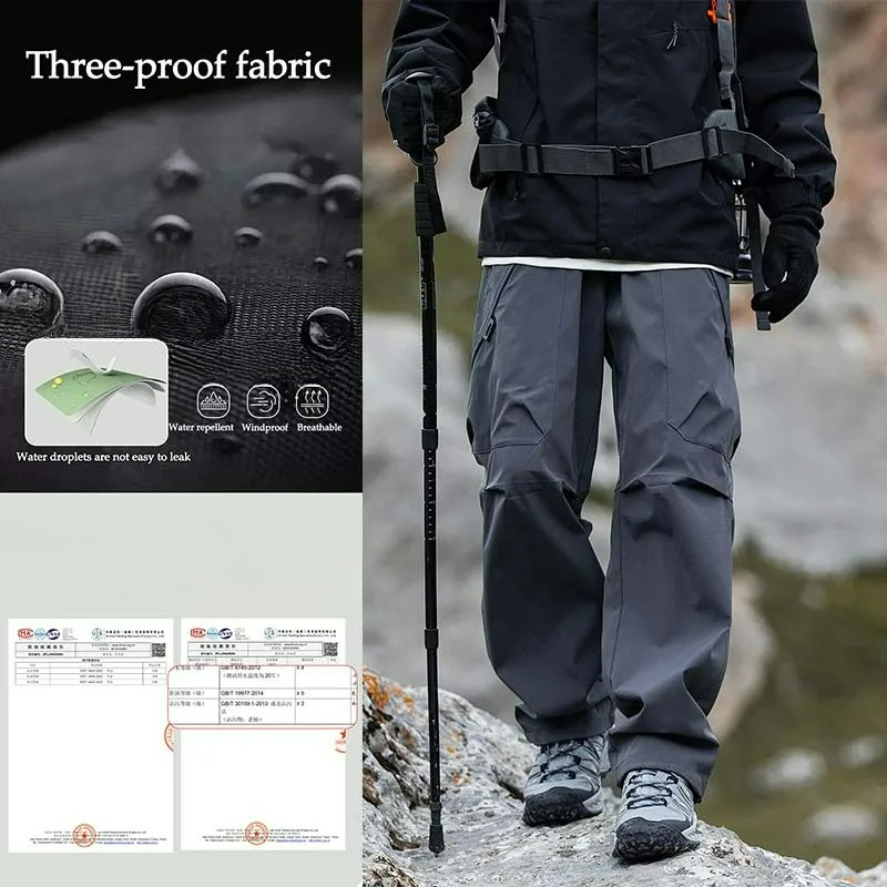 Men's Climbing Trousers Windpr - Outdoor Sport Waterproof Pants review and price