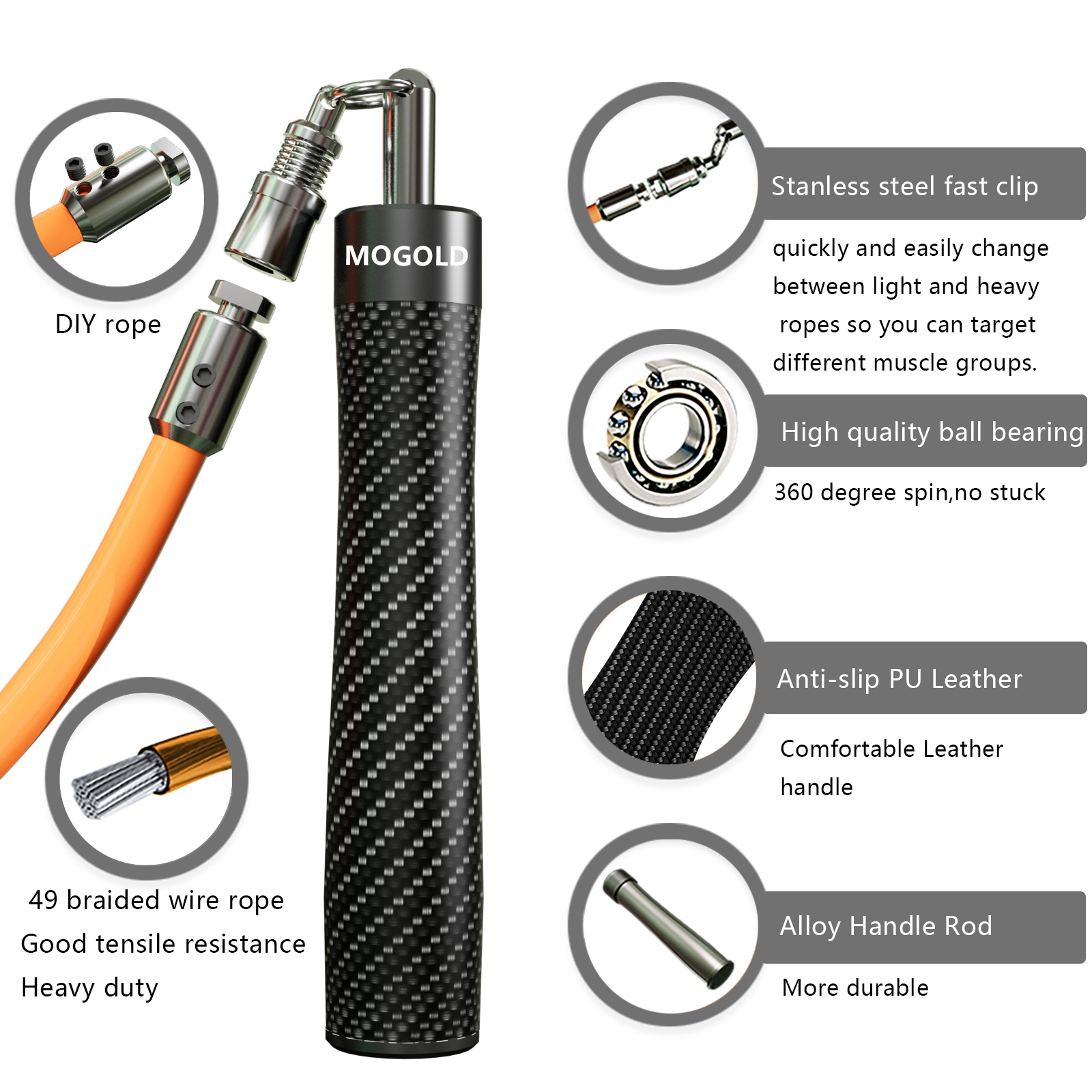 MOGOLD High-Speed Jump Rope |  - Speed Skipping Rope review and price