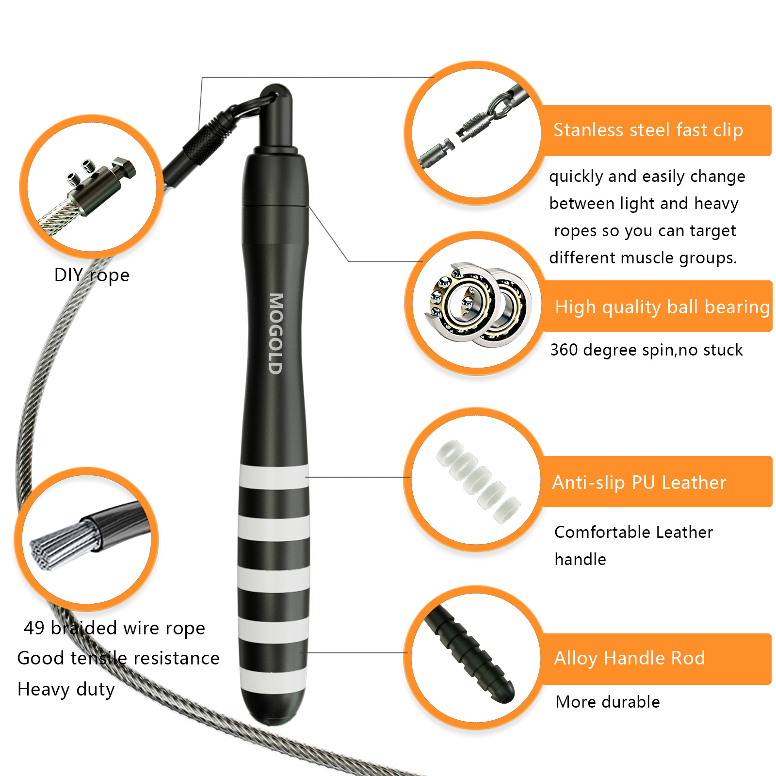 ProFitness Fast Clip Speed Jum - Speed Skipping Rope review and price